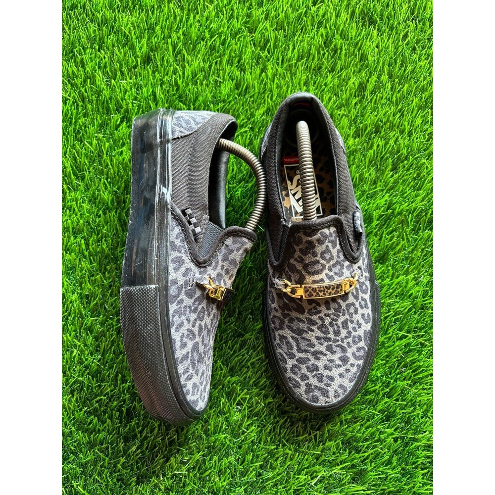 Vans Skate Slip-On Cher Strauberry Cheetah Black sz 5.5